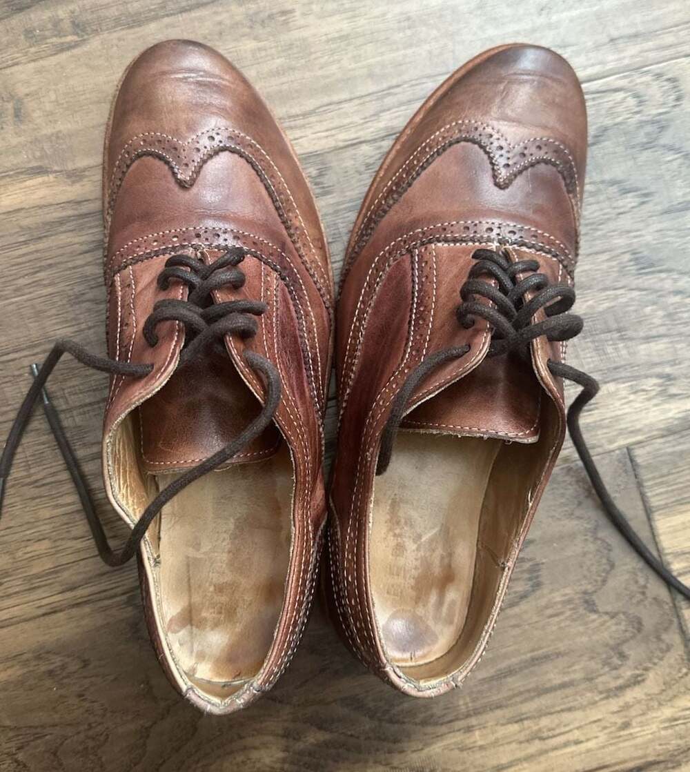 Bed Stu Lita Women's Wingtip Leather Oxford Shoes in Tan Rustic - Picture 8 of 8